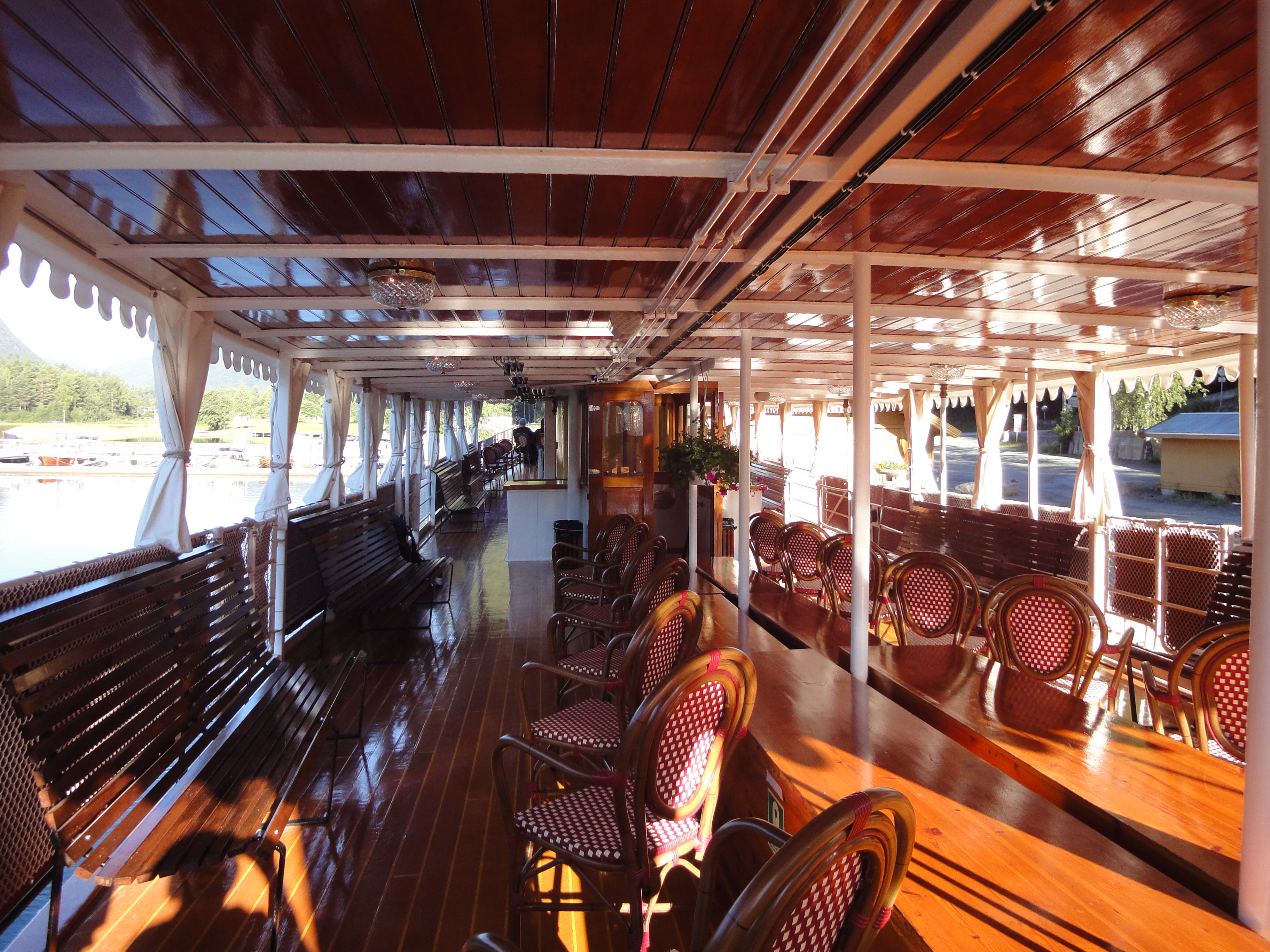 Sun deck restored.