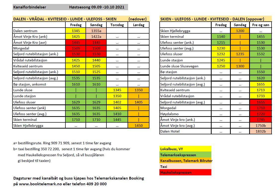 TimeTable 2021 autumn